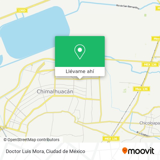 Mapa de Doctor Luis Mora