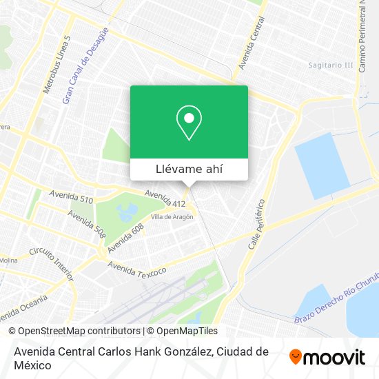Mapa de Avenida Central Carlos Hank González