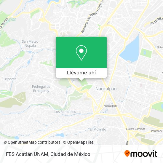 Mapa de FES Acatlán UNAM
