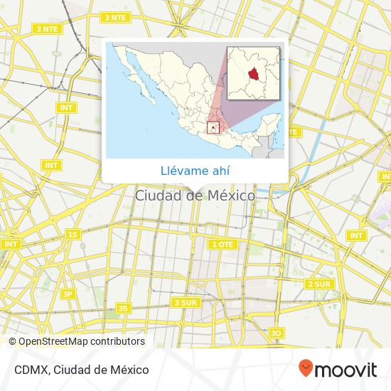 Mapa de CDMX