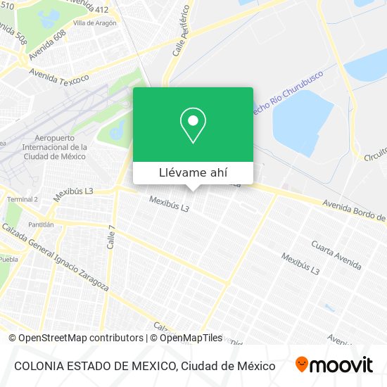 Mapa de COLONIA ESTADO DE MEXICO