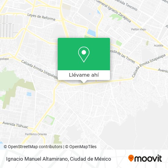 Mapa de Ignacio Manuel Altamirano