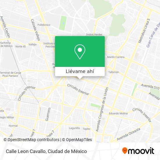 Mapa de Calle Leon Cavallo