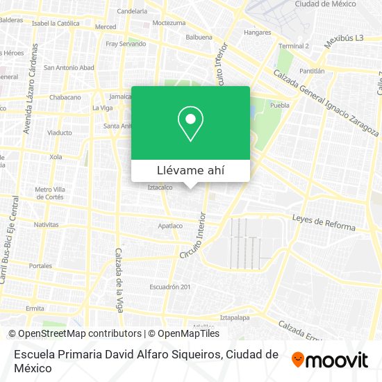 Mapa de Escuela Primaria David Alfaro Siqueiros