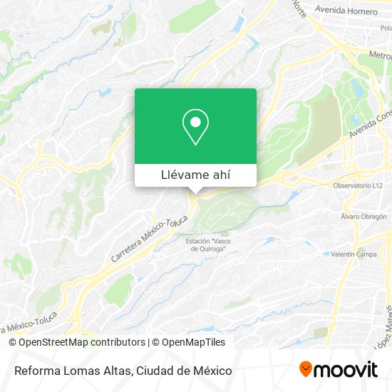 Mapa de Reforma Lomas Altas