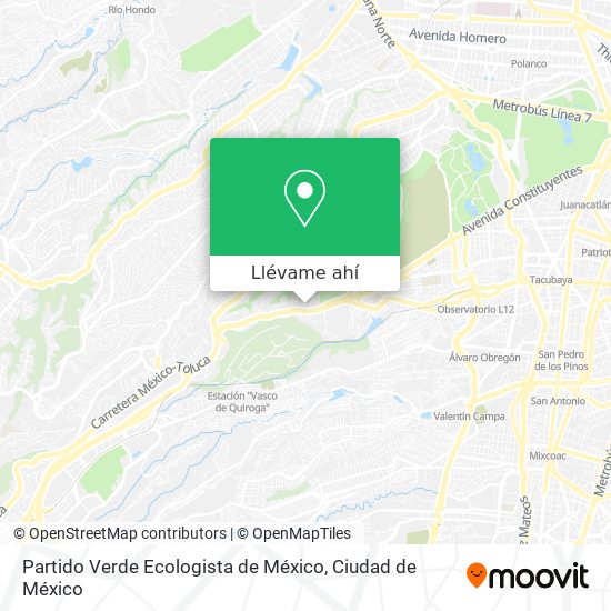 Mapa de Partido Verde Ecologista de México