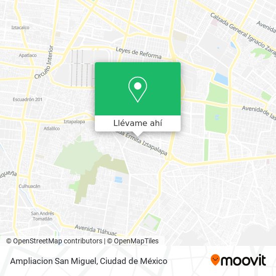 Mapa de Ampliacion San Miguel