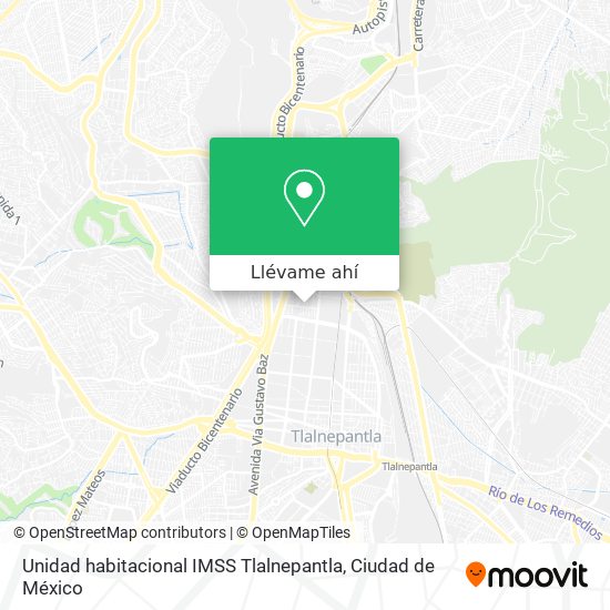 Mapa de Unidad habitacional IMSS Tlalnepantla
