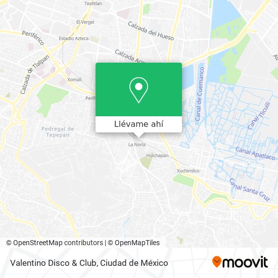 Cómo llegar a Valentino Disco & Club en Coyoacán en Autobús o Tren?