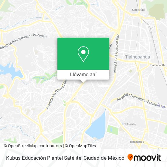 Mapa de Kubus Educación Plantel Satélite