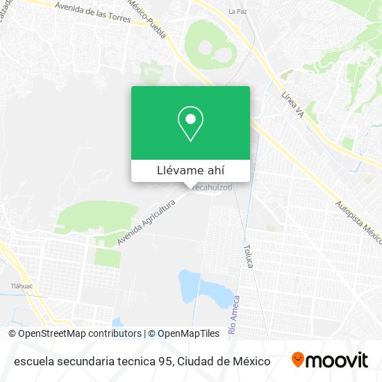 Mapa de escuela secundaria tecnica 95