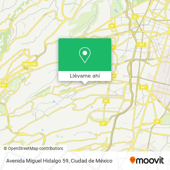 Mapa de Avenida Miguel Hidalgo 59