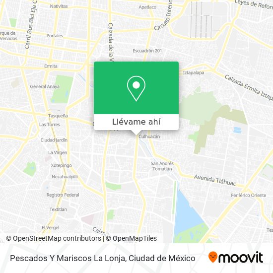 Cómo llegar a Pescados Y Mariscos La Lonja en Benito Juárez en Autobús,  Metro o Tren?