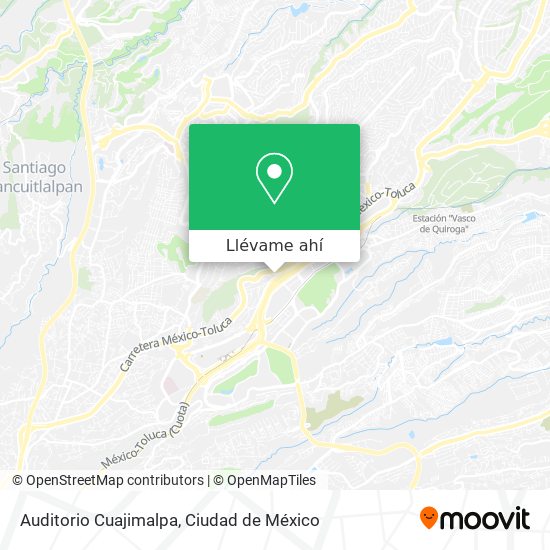 Mapa de Auditorio Cuajimalpa