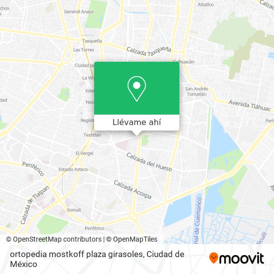 Mapa de ortopedia mostkoff plaza girasoles