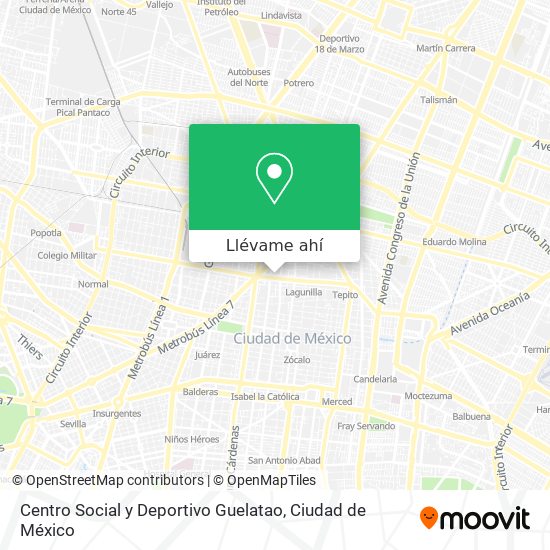 Mapa de Centro Social y Deportivo Guelatao