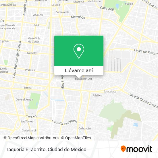 Mapa de Taqueria El Zorrito