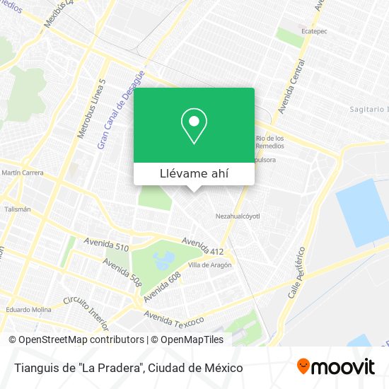 Mapa de Tianguis de "La Pradera"