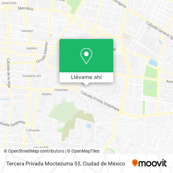 Mapa de Tercera Privada Moctezuma 55