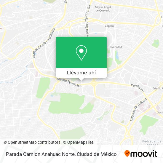 Mapa de Parada Camion Anahuac Norte