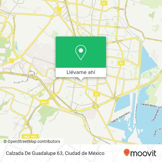 Mapa de Calzada De Guadalupe 63