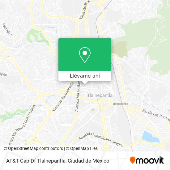 Mapa de AT&T Cap Df Tlalnepantla