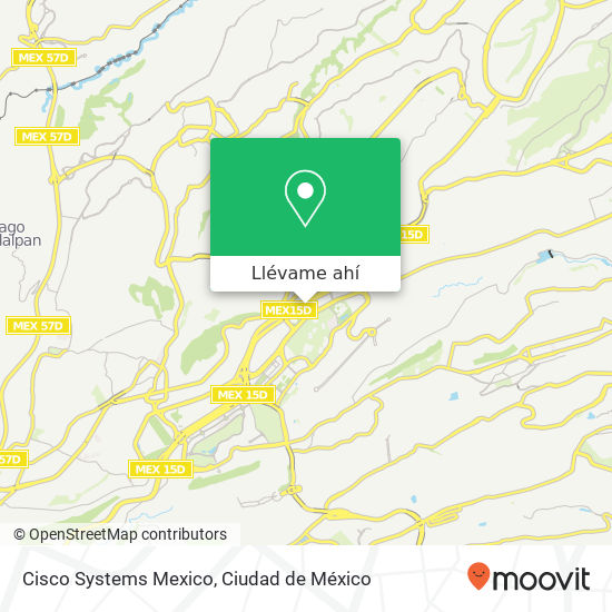 Mapa de Cisco Systems Mexico