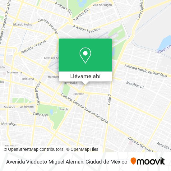 Mapa de Avenida Viaducto Miguel Aleman