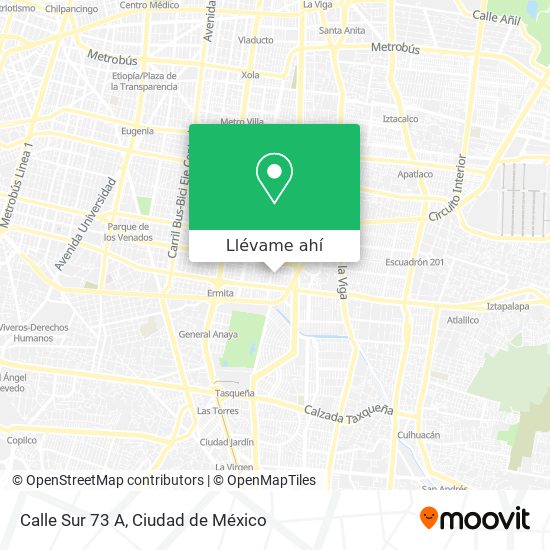 Mapa de Calle Sur 73 A