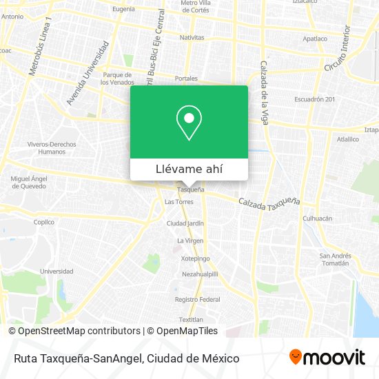Mapa de Ruta Taxqueña-SanAngel