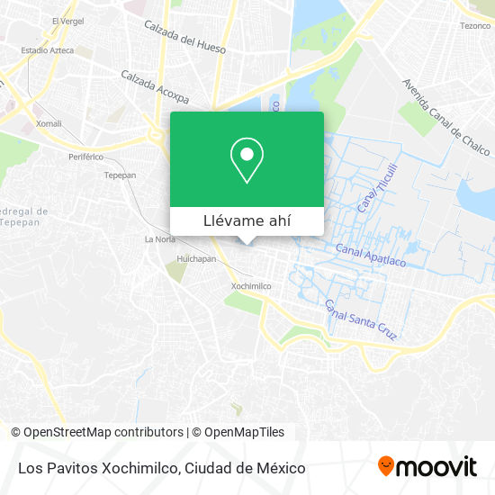 Mapa de Los Pavitos Xochimilco