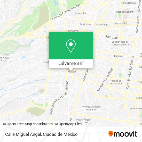 Mapa de Calle Miguel Angel