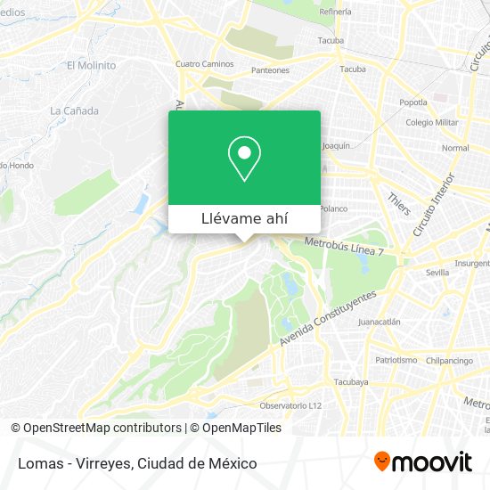 Mapa de Lomas - Virreyes