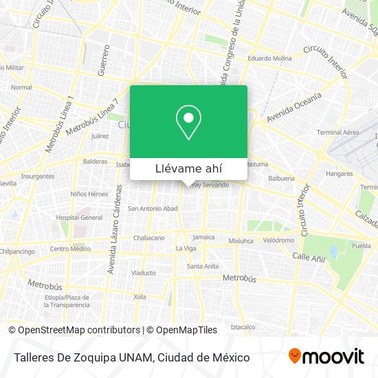 Mapa de Talleres De Zoquipa UNAM