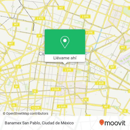 Mapa de Banamex San Pablo
