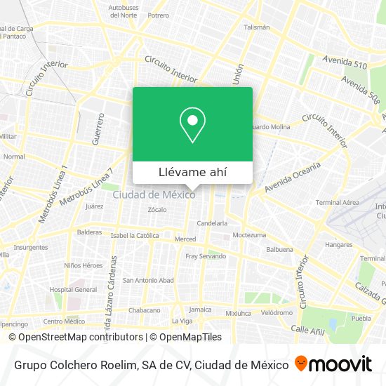 Mapa de Grupo Colchero Roelim, SA de CV