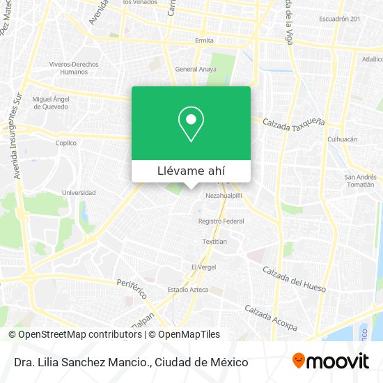 Mapa de Dra. Lilia Sanchez Mancio.