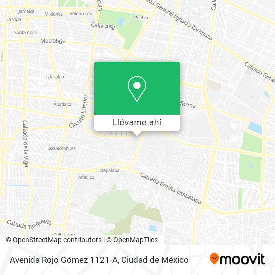 Mapa de Avenida Rojo Gómez 1121-A
