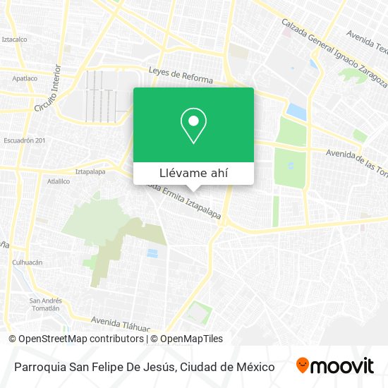 Mapa de Parroquia San Felipe De Jesús