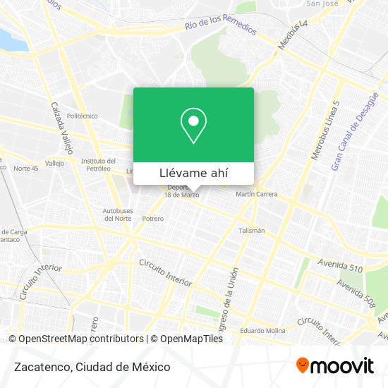 Cómo llegar a Zacatenco en Gustavo A. Madero en Autobús o Metro?
