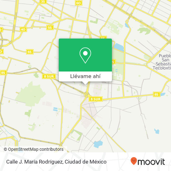 Mapa de Calle J. María Rodríguez