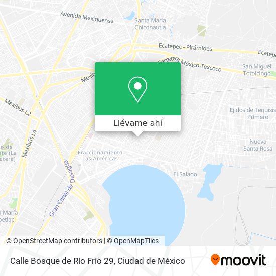 Cómo llegar a Calle Bosque de Río Frío 29 en Ecatepec De Morelos en Autobús?