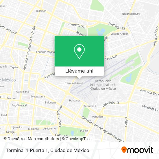 Cómo llegar a Terminal 1 Puerta 1 en Gustavo A. Madero en Autobús o Metro?