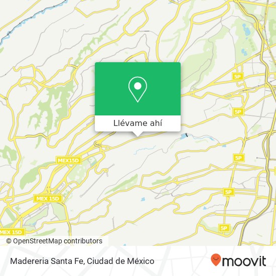 Mapa de Madereria Santa Fe