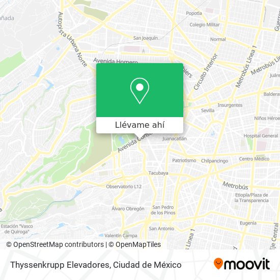 Mapa de Thyssenkrupp Elevadores