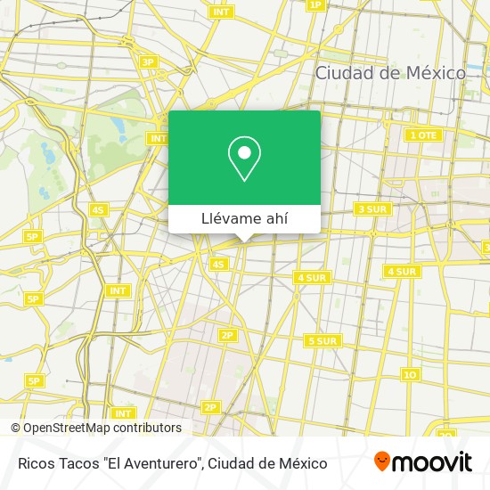 Mapa de Ricos Tacos "El Aventurero"