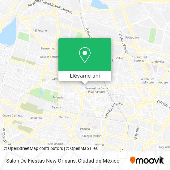 Mapa de Salon De Fiestas New Orleans