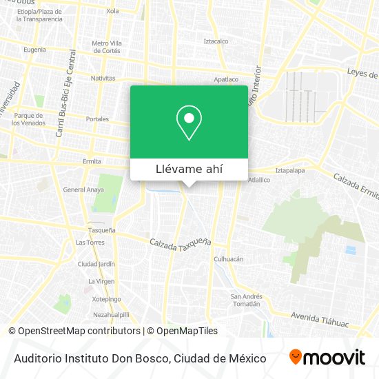 Mapa de Auditorio Instituto Don Bosco