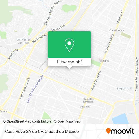 Mapa de Casa Ruve SA de CV