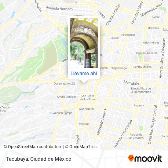 Mapa de Tacubaya